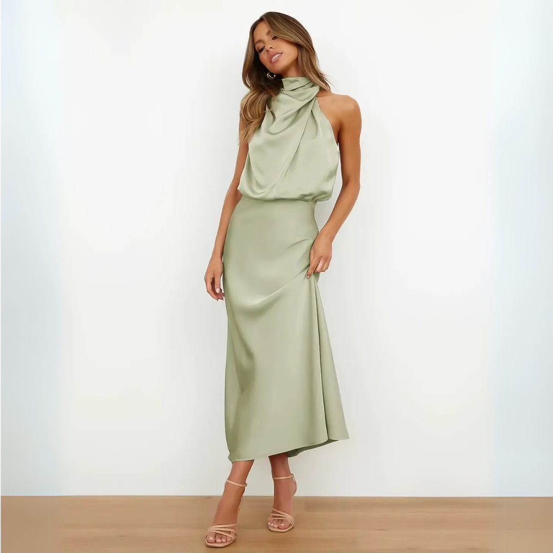 Kynava - Sukienka midi z wysokim stanem