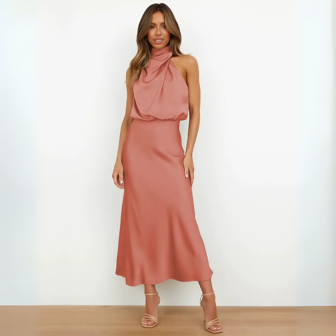 Kynava - Sukienka midi z wysokim stanem