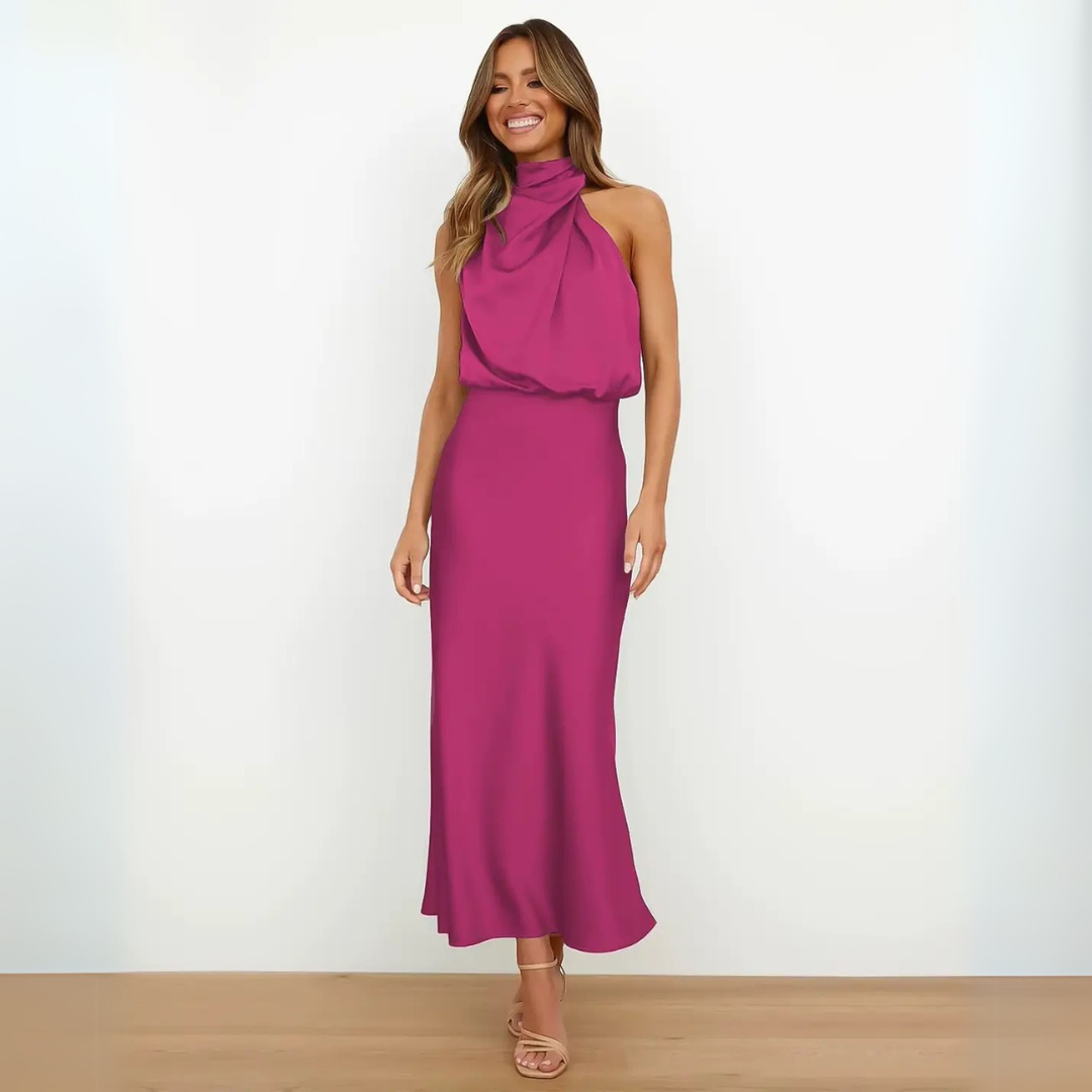 Kynava - Sukienka midi z wysokim stanem