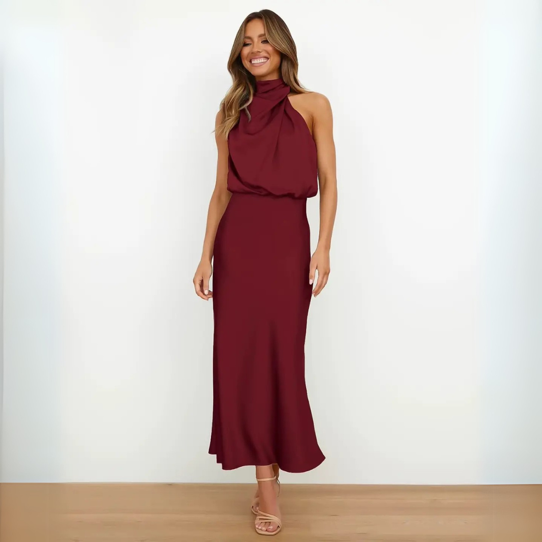 Kynava - Sukienka midi z wysokim stanem