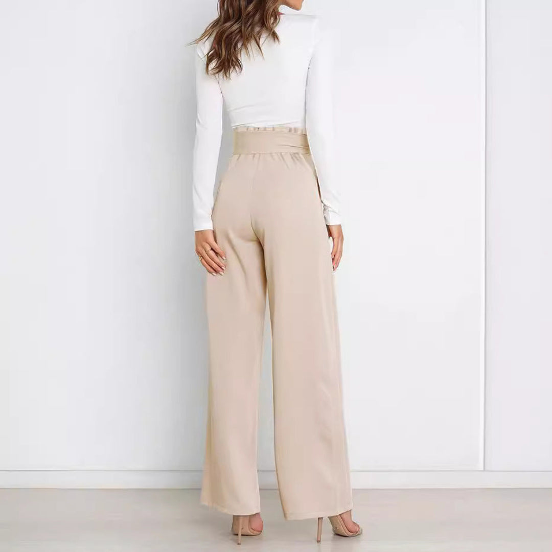 Møssa – Sofia Vide Dressbukse med Belte