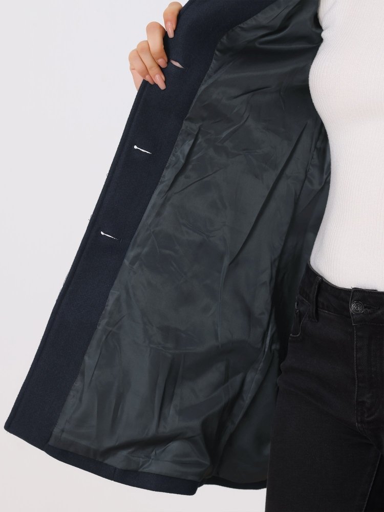 Helena | Damski płaszcz zimowy z jednym guzikiem