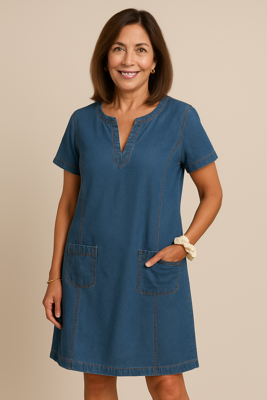 Kynava™ - Miękka sukienka z dżinsu