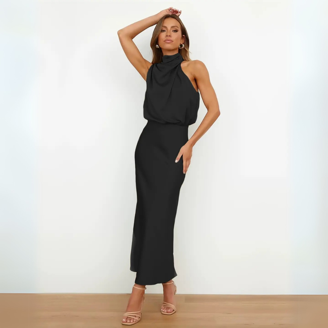 Kynava - Sukienka midi z wysokim stanem