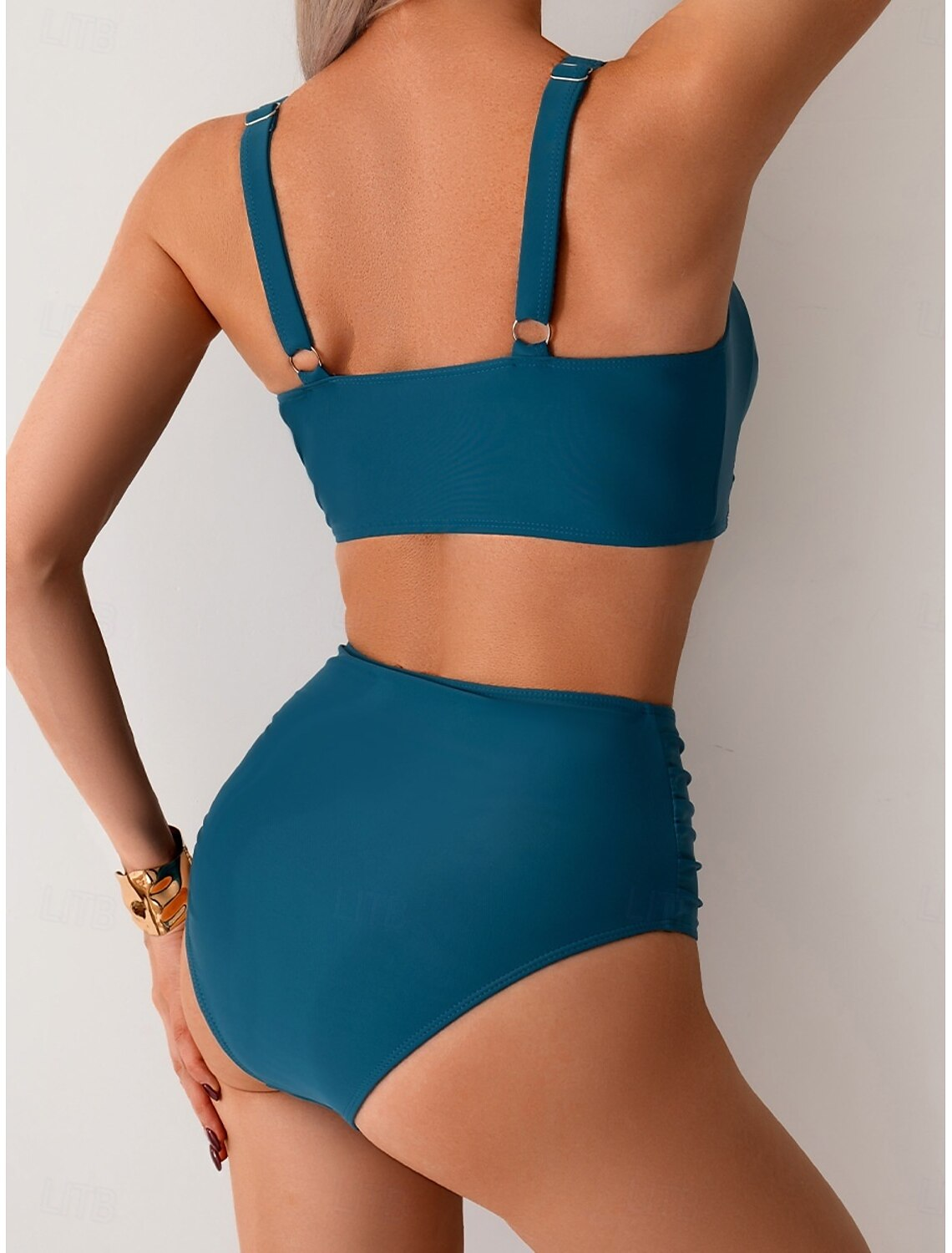 NICOLE | Bikini z marszczonym materiałem